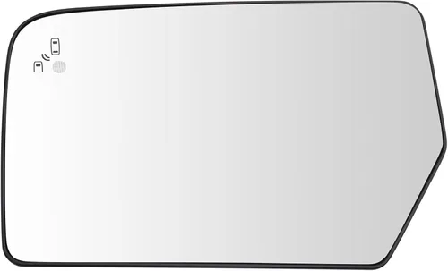 Miniatura 225 de TRQ Cristal de espejo izquierdo compatible con Chevrolet Silverado 1500 GMC Sierra 1500 2019-2021