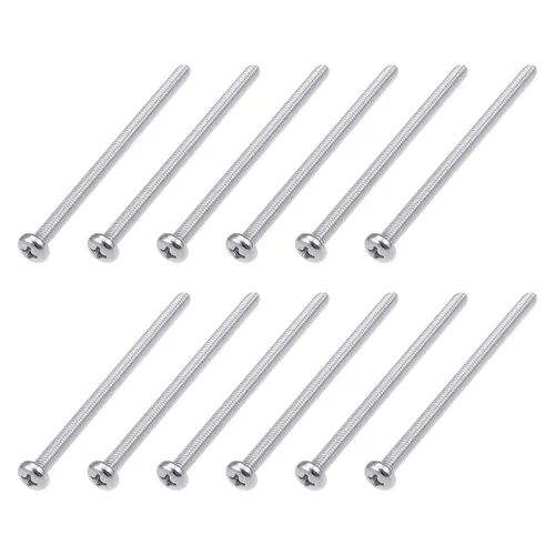 Miniatura 31 de METALLIXITY Tornillos de máquina (M2 x 0.118 in), 30 unidades, pernos Phillips cruzados de acero inoxidable 304, para instalación de muebles