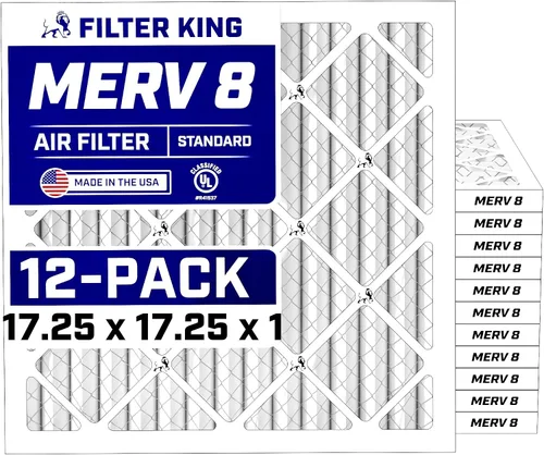Miniatura 11 de Filter King Filtro de aire de 5.88 x 12.13 x 1 (MERV 8) (paquete de 12) filtros de horno de CA para control de polvo y alergias, fabricados en EE.