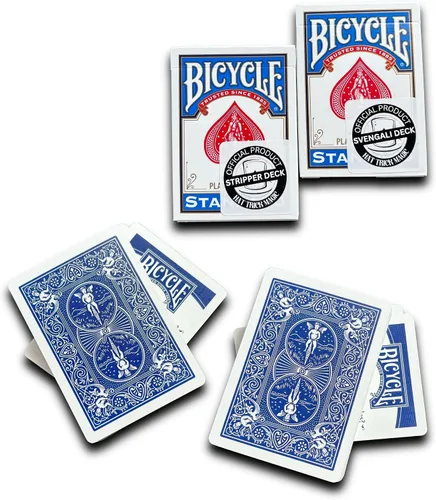 Miniatura 13 de Ilusiones de cartas para magos principiantes a profesionales: aparición, teletransporte, transformando milagros (Baraja Svengali azul)