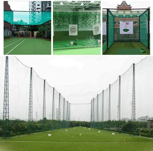 Miniatura 7 de Red multifuncional para pelotas de golf, barrera de impacto, red de práctica para uso en interiores o exteriores, 10 x 3 pies, 10 x 30 pies