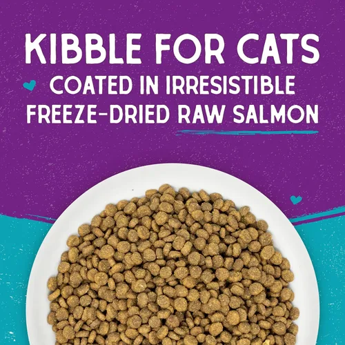 Miniatura 5 de Stella & Chewy's Comida para Gatos con Recubrimiento Crudo - Croquetas Altas en Proteínas, Sin Granos con Salmón de Captura Silvestre - Soporte