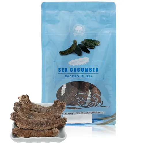 Miniatura 20 de DOL Wild Alaska Red Sea Pepino 9-12pcs 7-9 años 9-12 (pepino de mar seco)- en caja grande 8oz/caja Caja Grande-8 onzas