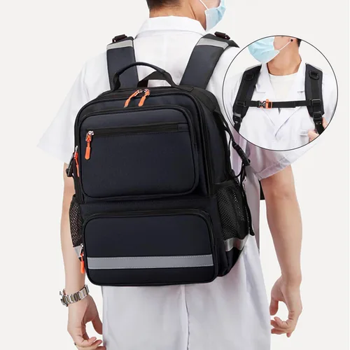 Miniatura 7 de Bolsa de primeros auxilios para trauma, mochila vacía, kits de emergencia médica, bolsa de salto para emergencias médicas, EMS, policía, bomberos