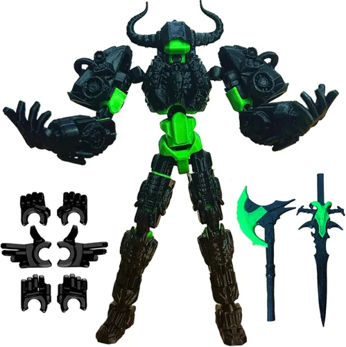 ULTHOOL Titan 13 Figura de Acción, Figura 3D Impresa Completamente Ensamblada T13 con Múltiples Articulaciones Movibles con Articulación Completa,