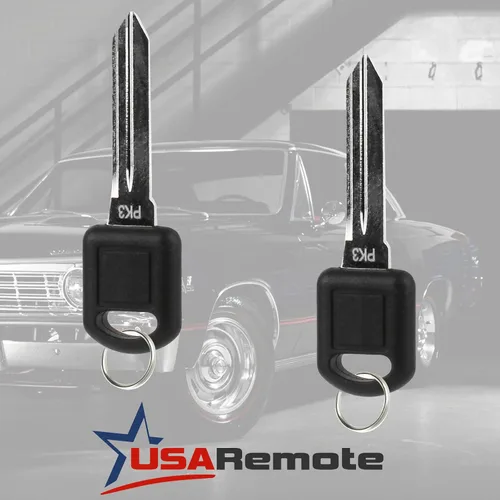 Miniatura 2 de Llave de encendido transpondedor sin cortar para PK3 Buick/Chevy/Oldsmoble/Pontiac/Saturn, juego de 2 G-SML-PK3-Key [2]
