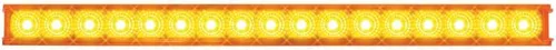 GG Grand General 76980 20 pulgadas Spyder Amber 17 LED Park/Turn Light Bar, lente ámbar, fila única