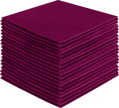 Miniatura 22 de FabricLA Hojas de fieltro acrílico para manualidades, cuadrados de fieltro precortados suaves de 4 x 4 pulgadas (3.9 in x 3.9 in), utiliza hojas