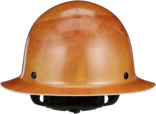 MSA Skullgard Casco Duro de Ala Completa con Suspensión - Tapa Sin Ranuras, Hecho de Resina Fenólica, Cargas de Calor Radiante hasta 350°F, Casco