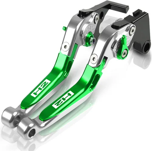 Miniatura 11 de for Kawasaki H2 H2R 2015 2016 Motorcycle Brake Clutch Levers Adjustable Folding Extendable CNC Accessories with Logo Lever (Color : 1)