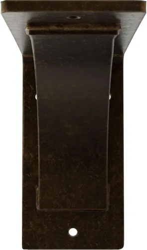 Miniatura 3 de Soporte de acero Morris de 3 pulgadas de ancho x 6 pulgadas de profundidad x 6 pulgadas de alto, latón envejecido