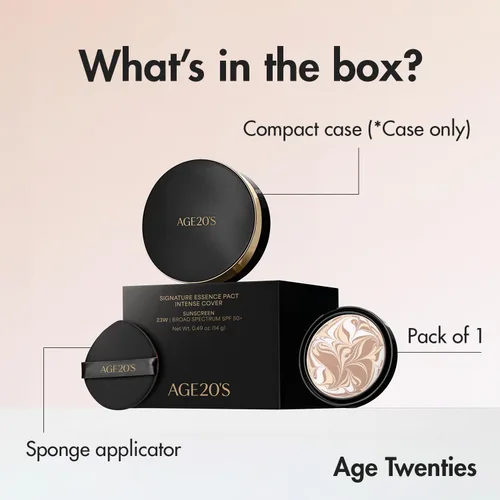 Miniatura 7 de AGE20'S Signature Essence Pact SPF 50+ Paquete de 1 13C PORCELANA Base en crema, acabado luminoso, cobertura natural Base cushion coreana