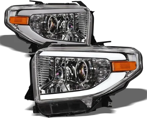 Miniatura 11 de 7422452258250 Compatible con Toyota Tundra SR / SR5 / Limited/TRD PRO DRL 2014-2021 - Tira de luces LED con reflector ámbar