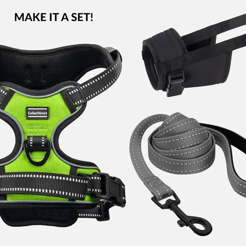 Miniatura 6 de CollarDirect Arnés reflectante sin tirones para perro, con asa y clip frontal, chaleco acolchado suave ajustable para perros pequeños a grandes