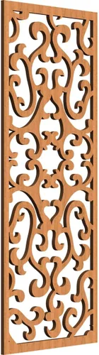 Miniatura 79 de Smithfield Paneles de pared decorativos de madera con calado, 13 3/8 pulgadas de ancho x 34 3/8 pulgadas de alto x 3/8 de alto, roble rojo rojo