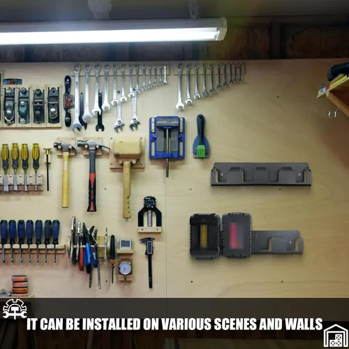 Miniatura 5 de Upgrades - Soporte de pared para batería con 4 ranuras para taladro Dewalt de 18 V/20 V, ampliar el espacio, estante de almacenamiento de batería