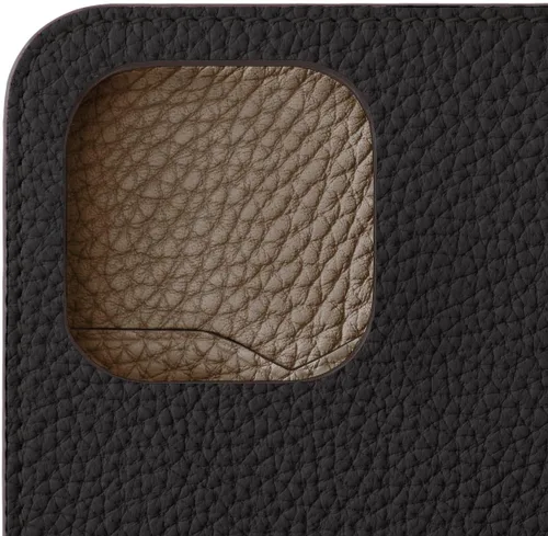 Miniatura 3 de BONAVENTURA Funda para smartphone Diary [iPhone15 Pro, negro x Etoupe] BODTR15P-BKET