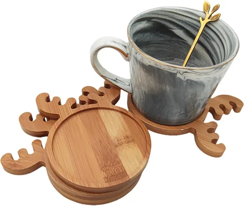 Miniatura 11 de 4 posavasos de bambú de mosaico para manualidades, bandejas de base en blanco, posavasos para beber, posavasos para plantas, placa de arte