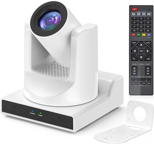 Miniatura 7 de Cámara PTZ, cámara SDI 30X compatible con zoom óptico y POE con transmisión en vivo IP de red, salida de video simultánea 3G-SDI y USB, para Negro
