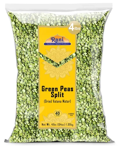 Miniatura 10 de Rani Green Peas Split, Secos (Vatana, Matar) 400oz (25lbs) Caja a granel de 25.0 lbs ~ Todo natural Vegano Apto para gluten Producto
