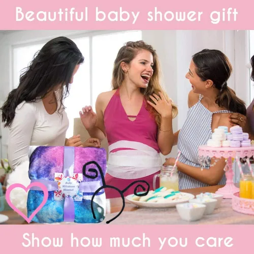 Miniatura 6 de Evovee Manta mensual para bebé, niña, niño, unisex, género, neurtal, mes, fotografía, telón de fondo, accesorios para recién nacidos, decoración
