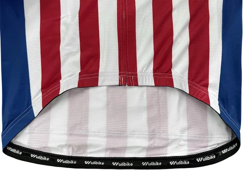 Miniatura 7 de Lo.gas Camiseta de ciclismo de Estados Unidos para hombre, manga corta, camisetas de ciclismo con bandera americana, ropa de bicicleta de carretera
