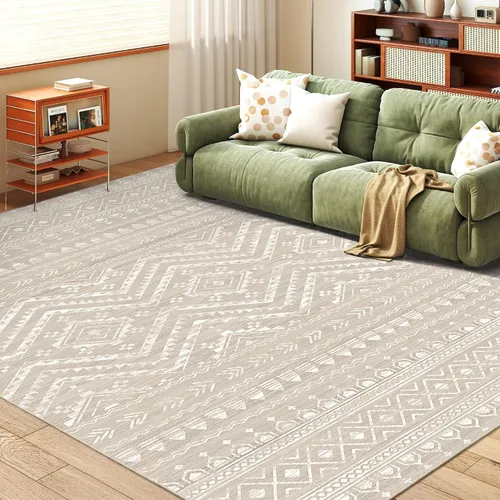 Miniatura 18 de Miukiki Alfombra marroquí lavable de 2 x 3 pies para sala de estar, antideslizante, plegable, grande y suave, para comedor y dormitorio
