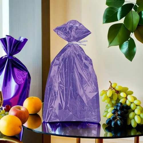 Miniatura 4 de Bolsas de celofán, color azul real, 30 unidades, talla única , Púrpura