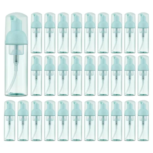 Miniatura 10 de Tekson 3 botellas de espuma de jabón (2 onzas), champú de pestañas espumoso de viaje vacío para limpiador, dispensador (bomba negra, blanca y rosa)