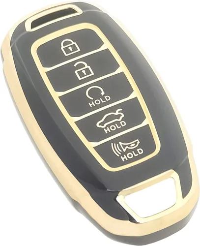Funda para llavero compatible con Hyundai Palisade Accent Azera Elantra GT Grandeur I30 IG IX35 Kona Santa Fe Solaris Smart Remote Holder Protector