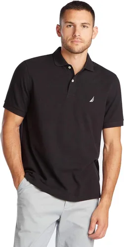 Miniatura 181 de Nautica playera polo clásica de mangas cortas, color sólido, para hombre