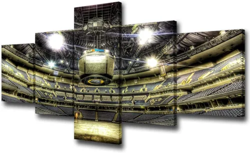 Decoración de sala deportiva Memphis Grizzlies Imágenes para sala de estar, el foro FedEx en Memphis, pinturas de Tennessee, 5 piezas, lienzo, arte