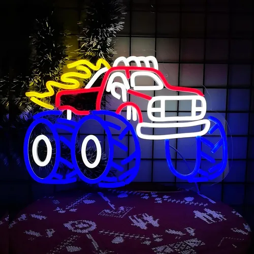 Miniatura 13 de Letrero de neón de feliz cumpleaños para telón de fondo, decoraciones de cumpleaños, letreros de luz LED de neón para cumpleaños, letrero de luz LED