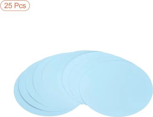 Miniatura 30 de PATIKIL Papel de cartón redondo de 5.9 pulgadas, 25 unidades de círculos de disco en blanco para decoración de fiestas, manualidades, manualidades