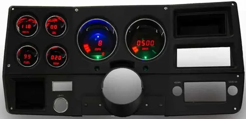 Miniatura 6 de Panel de medidor digital LED compatible con Chevy Truck 1973-87 (azul)