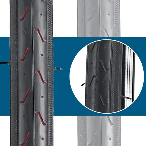Miniatura 3 de Paquete de 2 neumáticos de bicicleta 700x23C plegables para bicicleta de carretera
