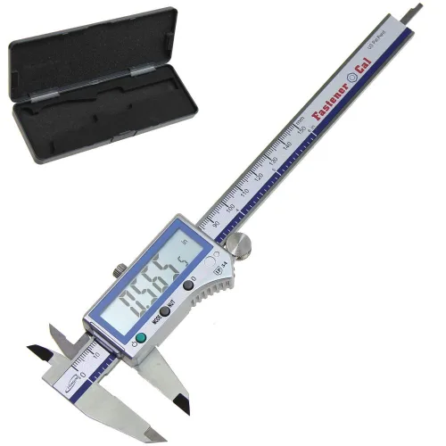 iGAGING Calibre Digital de Pernos Cal 0-6"/150 mm - Calibre Electrónico IP54 - Lectura Rápida y Precisa en Pulgadas/Métrica/Pulgadas