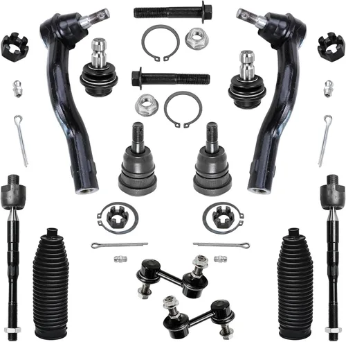 Miniatura 104 de Detroit Axle – Kit de suspensión delantera para Hyundai 2013-2018 Santa Fe 2 enlaces de barra de estabilizador 4 varillas de amarre interiores