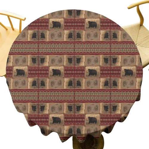 Miniatura 27 de Mantel azteca suroeste, diseño étnico tribal geométrico, estilo vintage, bohemio, elegante, lavable, para comedor, cocina, granja, fiesta