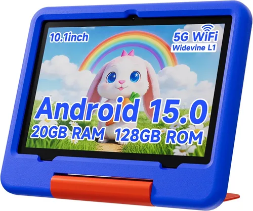 Miniatura 10 de PEICHENG Tableta para Niños con Estuche Protector EVA, Tableta para Niños Android 15.0 PC 10.1 Pulgadas RAM 20GB (4+16Expand) + ROM 128GB IPS 800 *