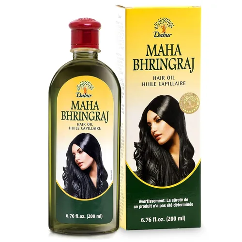 Dabur Maha Bhringraj Aceite ayurvédico a base de hierbas para el cabello, infundido con aceite de Bhringraj para nutrición del cuero cabelludo,