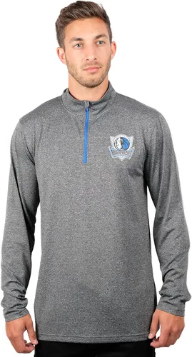 Miniatura 47 de Ultra Game Camiseta oficial de la NBA de manga larga con cremallera corta para hombre Color del