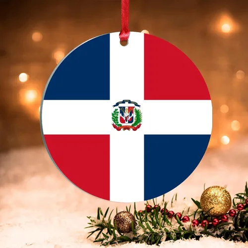Miniatura 17 de Adorno de Navidad de Guyana, bandera de Guyana, recuerdo navideño, adorno de Navidad de acrílico, bandera nacional, recuerdo de país, decoraciones