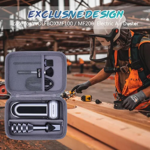 Miniatura 8 de Estuche LTGEM para Plumero de Aire Compatible con WOLFBOX MF100 / MF200 Plumero de Aire Eléctrico y Plumeros de Aire Comprimido, Negro (Solo Estuche)