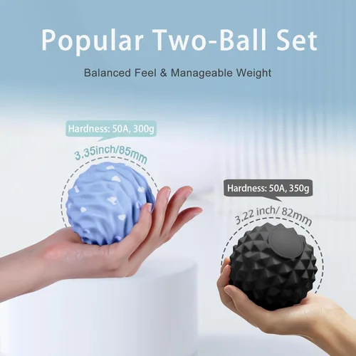Miniatura 5 de Bolas grandes de lacrosse de masaje de silicona para liberación miofascial, masaje de tejido profundo de yoga, terapia de punto de activación