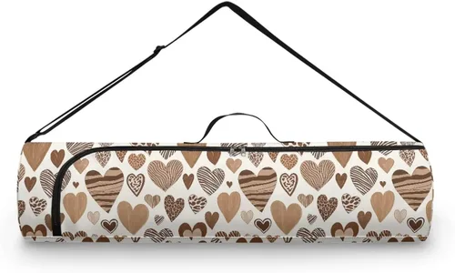 Miniatura 30 de Bolsa para esterilla de yoga para mujeres y hombres, con cremallera completa, bolsa de transporte para esterilla de yoga para clase de entrenamiento