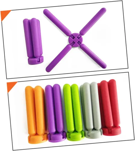Miniatura 5 de Multifuncional De Silicona Placemat Soporte De Teléfono Celular En Forma De Cruz Para Mesa De Comedor - Gadget De Cocina Verde
