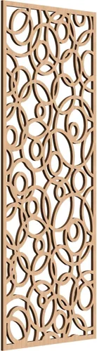 Miniatura 119 de Latrobe Paneles de pared decorativos de madera con calado, 9 3/8 pulgadas de ancho x 24 3/8 pulgadas de alto x 3/8 de alto, roble rojo rojo (Red Oak)
