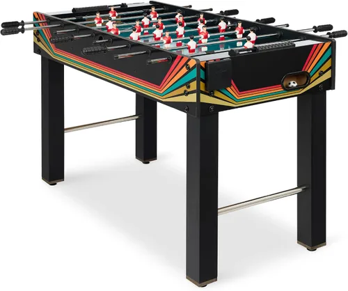 Miniatura 12 de Best Choice Products Mesa de futbolín para niños y adultos, mesa de juegos de fútbol con 2 bolas, 2 soportes para tazas, asas ergonómicas, barras