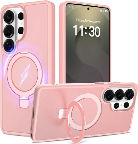 Miniatura 9 de Funda con soporte ultra magnético para iPhone 17 Pro Max [protección militar contra caídas] [compatible con MagSafe] a prueba de golpes, translúcida